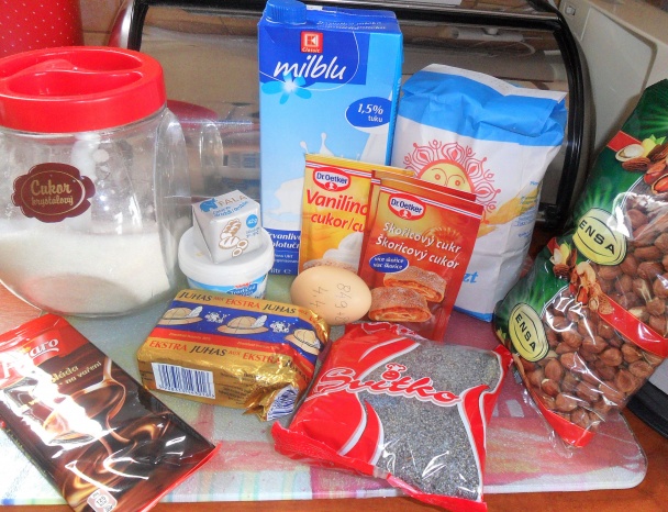 Kysnuté orechovo-makové rezy (fotorecept) - obrázok 1