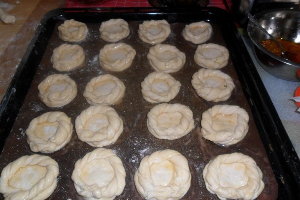 Slané kysnuté koláče (fotorecept) - obrázok 5