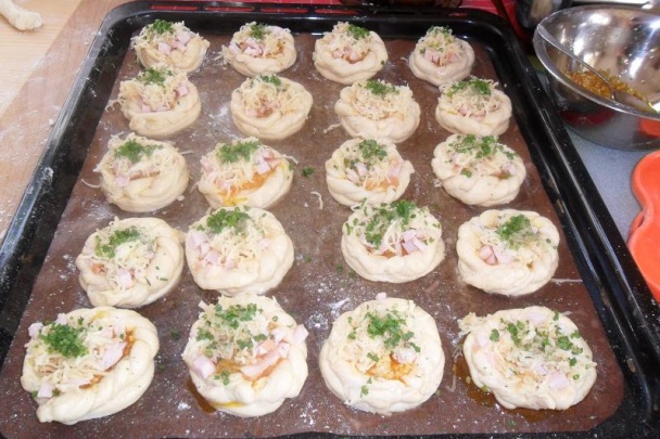 Slané kysnuté koláče (fotorecept) - obrázok 7