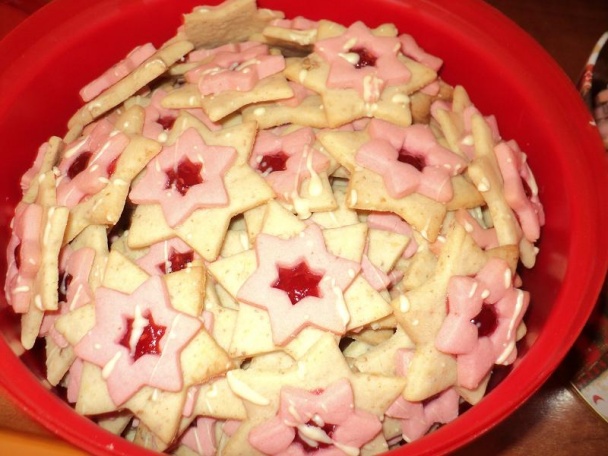 Orechovo-malinové hviezdičky - obrázok 5