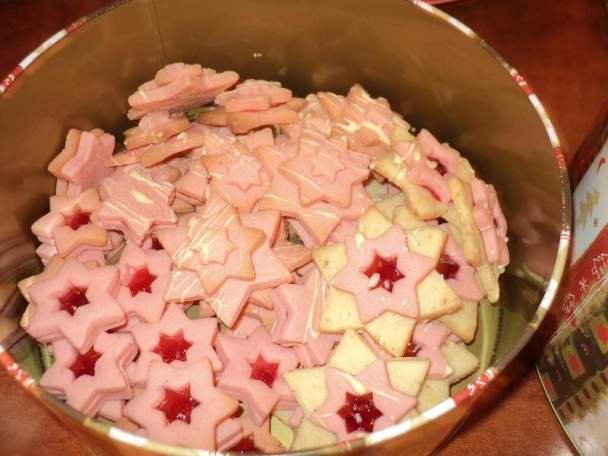 Orechovo-malinové hviezdičky - obrázok 6