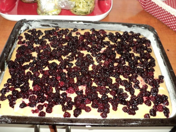 Pudingovo-černicový koláč - obrázok 1