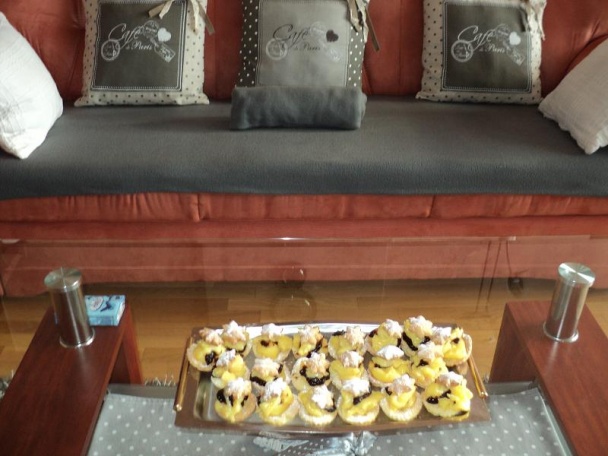 Pudingové košíčky - polotovar lístkové cesto - obrázok 1