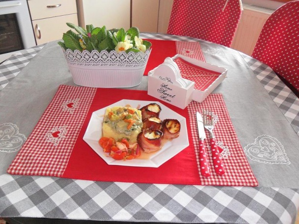 Syrovo-mäsové muffiny s opekanými zemiakmi a šalátikmi (fotorecept) - obrázok 10
