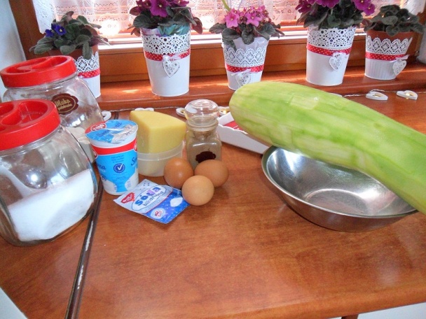 Slaný koláč z cukety (fotorecept) - obrázok 1