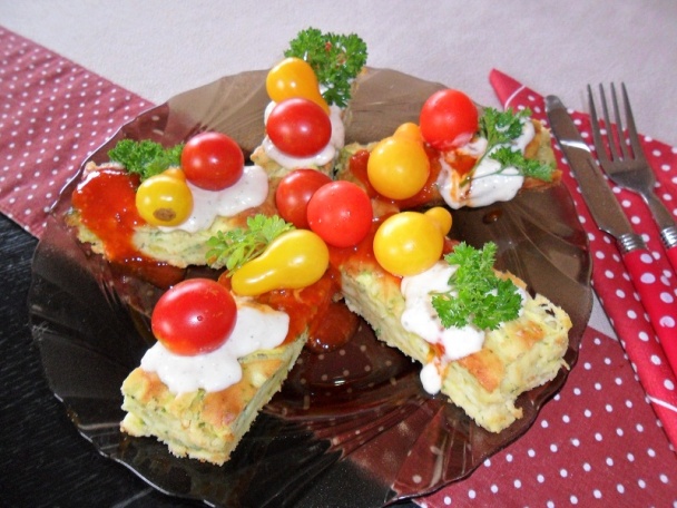 Slaný koláč z cukety (fotorecept) - obrázok 4