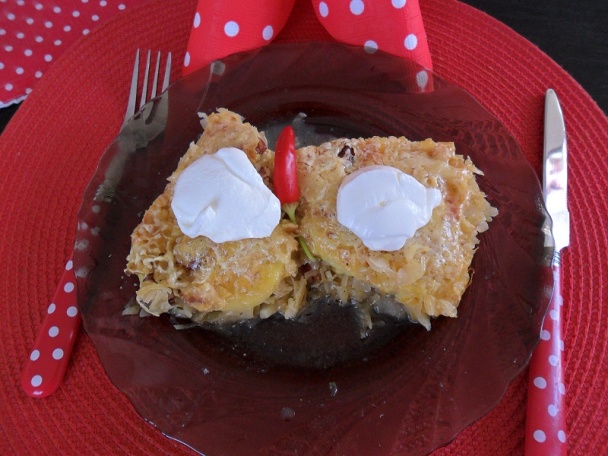 Zapekané zemiaky s kyslou kapustou (fotorecept) - obrázok 8