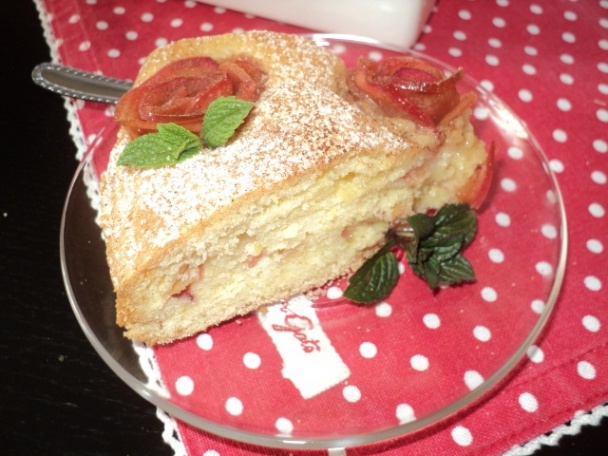 Jablkový koláčik s ružičkami (fotorecept) - obrázok 13