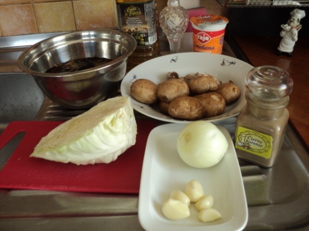 Huby na kapuste a smotane (fotorecept) - obrázok 1
