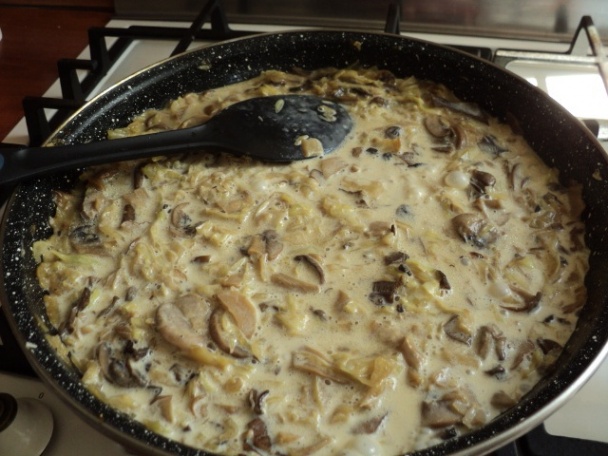 Huby na kapuste a smotane (fotorecept) - obrázok 4