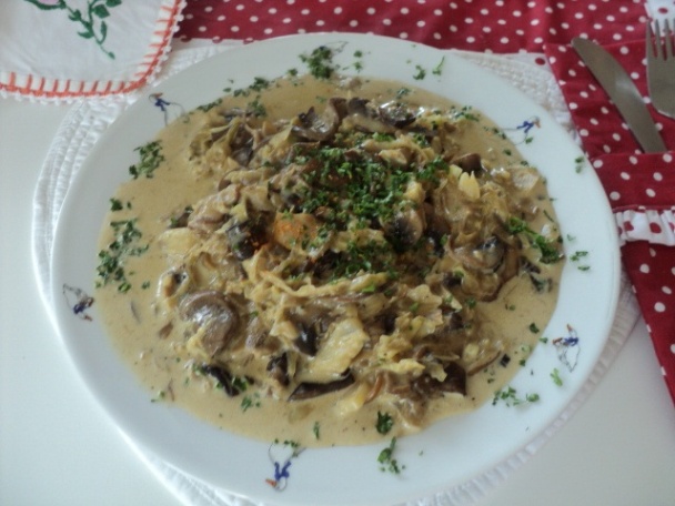 Huby na kapuste a smotane (fotorecept) - obrázok 6