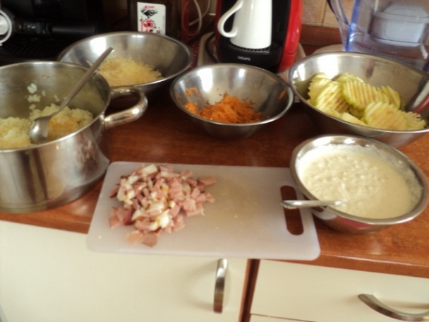 Slaný cuketovo-ryžový koláč bez múky (fotorecept) - obrázok 3
