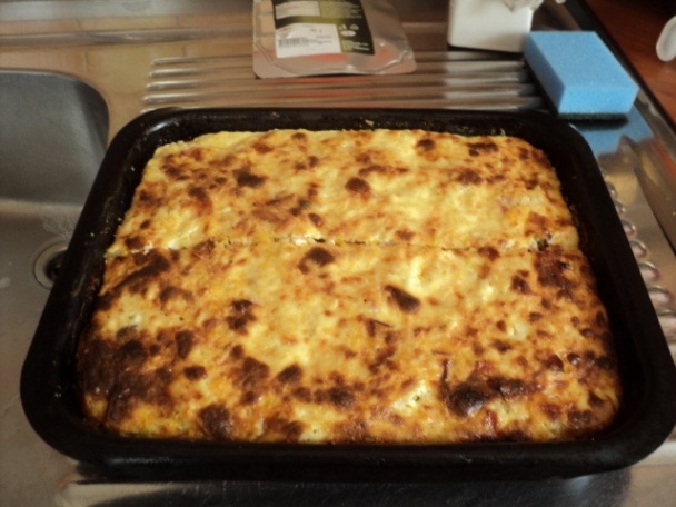Slaný cuketovo-ryžový koláč bez múky (fotorecept) - obrázok 9