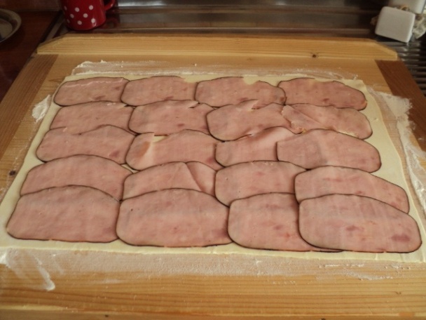Slané šunkové závitky z lístkového cesta (fotorecept) - obrázok 2
