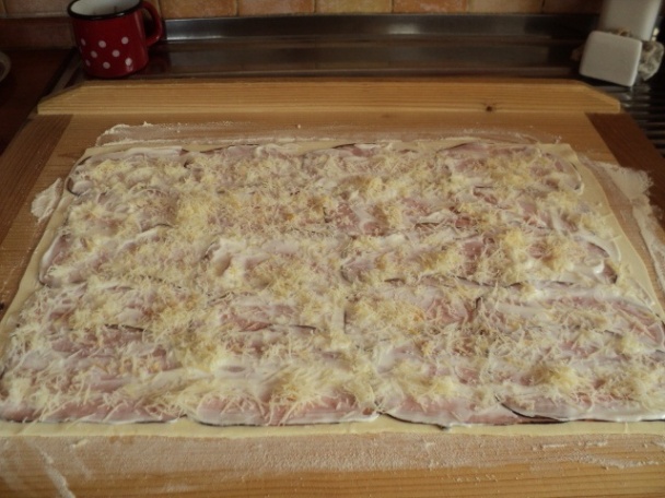 Slané šunkové závitky z lístkového cesta (fotorecept) - obrázok 4