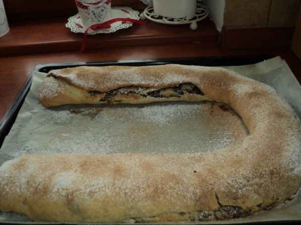 Makovo-jablkový koláč z kysnutého cesta (fotorecept) - obrázok 6