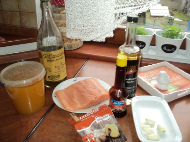 Grilovaný losos so zemiakmi (fotorecept) - obrázok 1