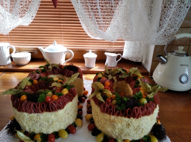 Slaná torta k 60. narodeninám (fotorecept) - obrázok 6