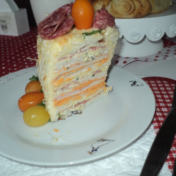 Slaná torta k 60. narodeninám (fotorecept) - obrázok 7