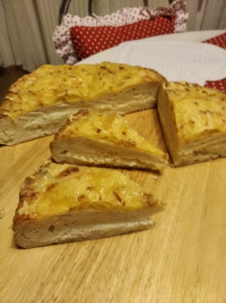 Slaný kysnutý syrový koláč (fotorecept) - obrázok 4