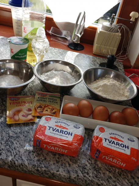 Mriežkový tvarohový koláč (fotorecept) - obrázok 1