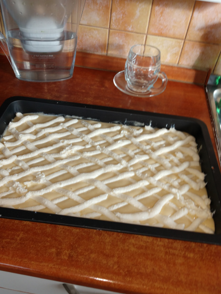 Mriežkový tvarohový koláč (fotorecept) - obrázok 4