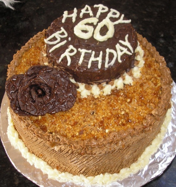 Torta so snehovým čokoládovým krémom - obrázok 5