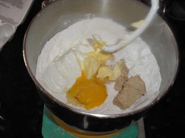 Hlava Santa Clausa-brioškove cesto (fotorecept) - obrázok 1