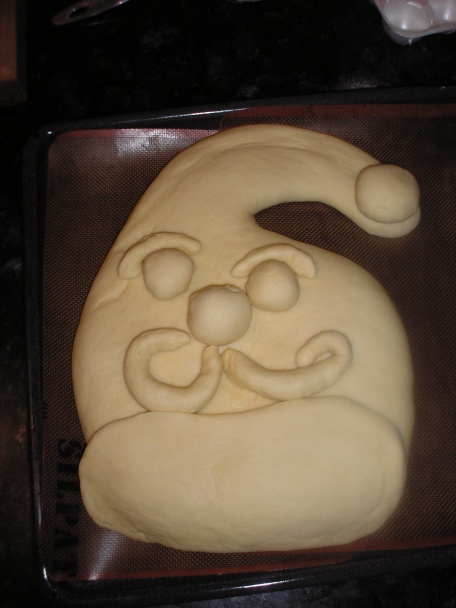 Hlava Santa Clausa-brioškove cesto (fotorecept) - obrázok 4