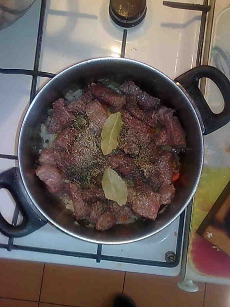 Hovädzie dusené so šošovicou a ryžou (fotorecept) - obrázok 3