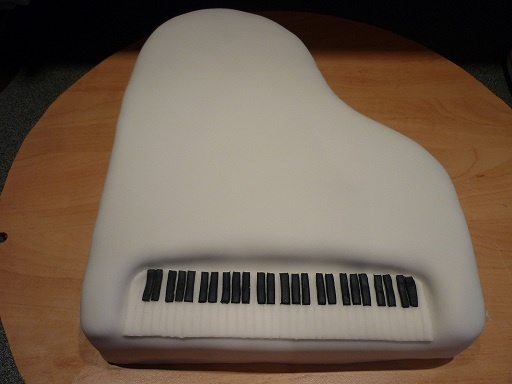 PIANO 3D torta (fotorecept) - obrázok 3
