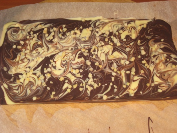 Mramorované čokoládky s mandľami (fotorecept) - obrázok 7