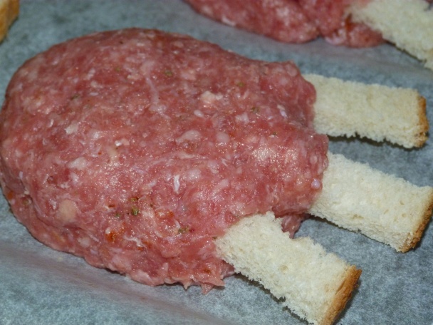 Medvedie labky z mletého mäsa (fotorecept) - obrázok 2