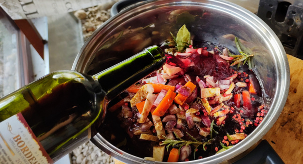 Jelenie karé na červenom víne a zelenine (fotorecept) - obrázok 1