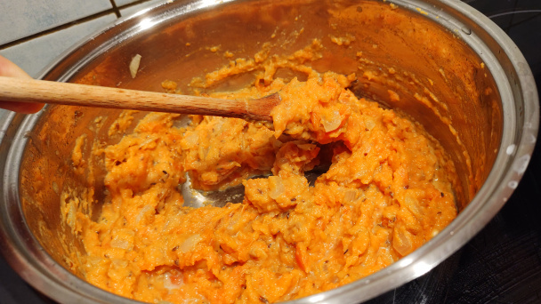 Batatovo-mrkvové pyré s medvedím cesnakom (fotorecept) - obrázok 2