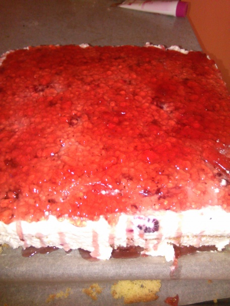 Tvarohový koláč s malinami (fotorecept) - obrázok 6