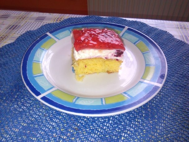 Tvarohový koláč s malinami (fotorecept) - obrázok 7