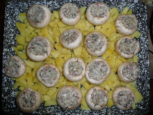 Plnené šampiňóny - obrázok 5