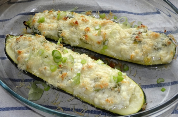 Cukina s tvarohem a cibulí zapečená (fotorecept) - obrázok 6