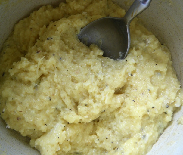 Osmažené krupicové šišky se sýrem a řeřichou (fotorecept) - obrázok 1