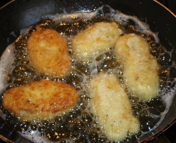 Osmažené krupicové šišky se sýrem a řeřichou (fotorecept) - obrázok 4