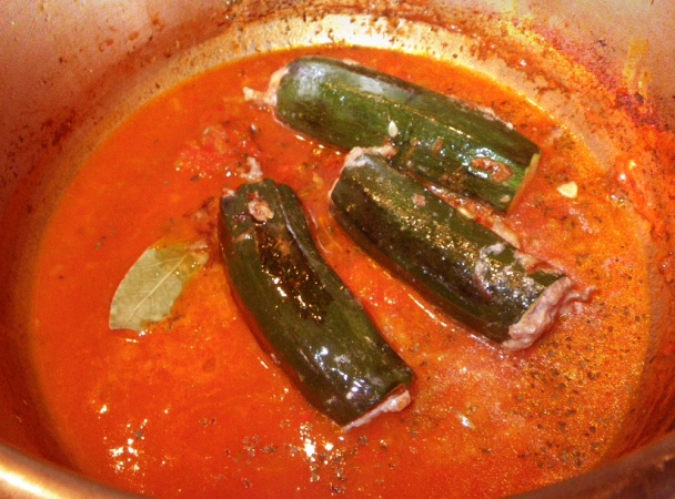 Plněné cuketky po arabsku v rajčatové omáčce - obrázok 5