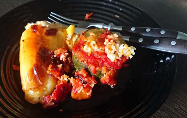 Pečené papriky plnené ochutenou ryžou - obrázok 6