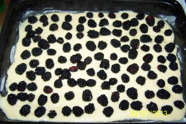 Černicový koláč s tvarohom a posýpkou - obrázok 1