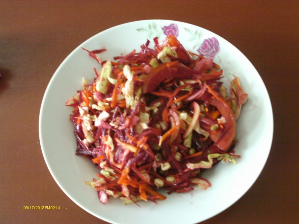 Miešaný zeleninový šalát s pohánkou - obrázok 1