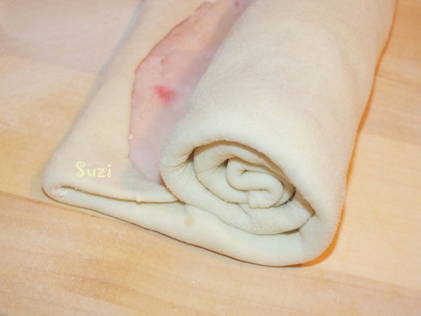 Šunkovo - syrové slimáky (fotorecept) - obrázok 5