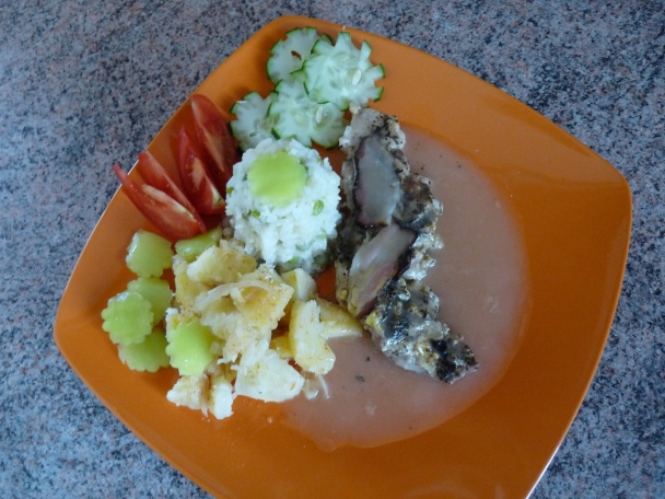 Bravčové karé na horčici s hráškovou ryžou a cibuľovými zemiakmi v parnom hrnci (fotorecept) - obrázok 8