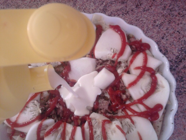 Cestovinový koláč s patizónom a tuniakom (fotorecept) - obrázok 4