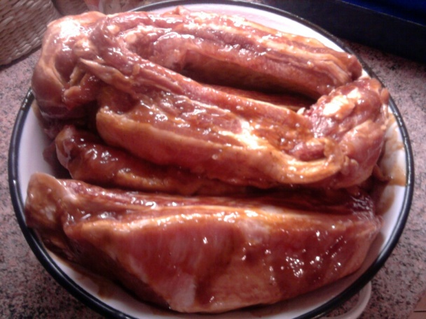 Ohnivé bravčové rebierka - marináda (fotorecept) - obrázok 3