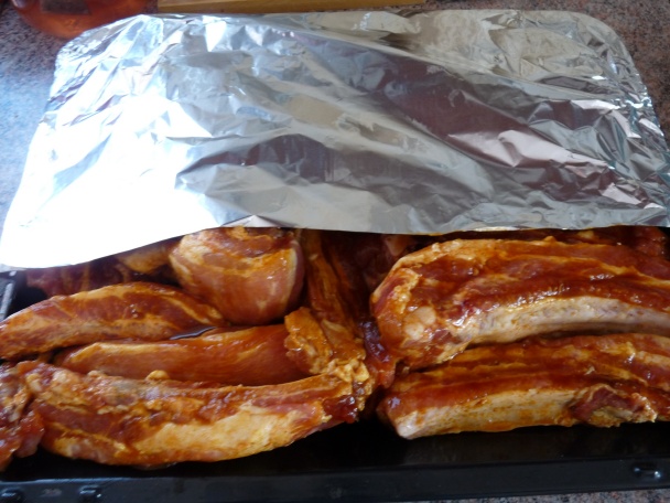 Ohnivé bravčové rebierka - marináda (fotorecept) - obrázok 4